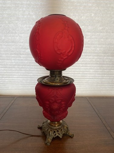 Antique victorian red satin - antique,